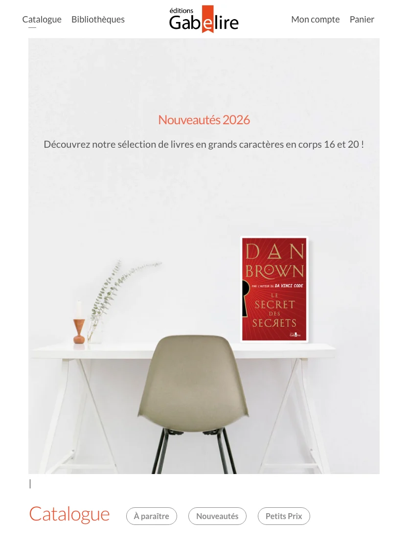 Éditions Gabelire — Tablet