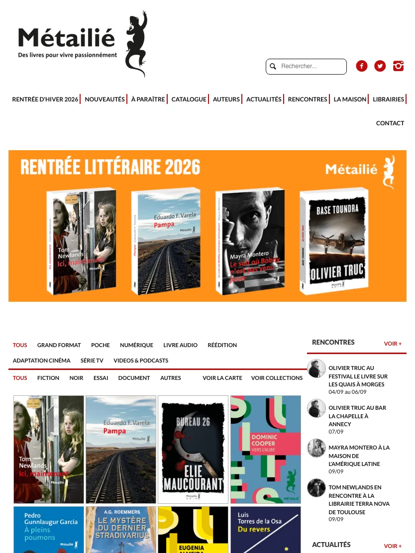 Éditions Métailié — Tablet