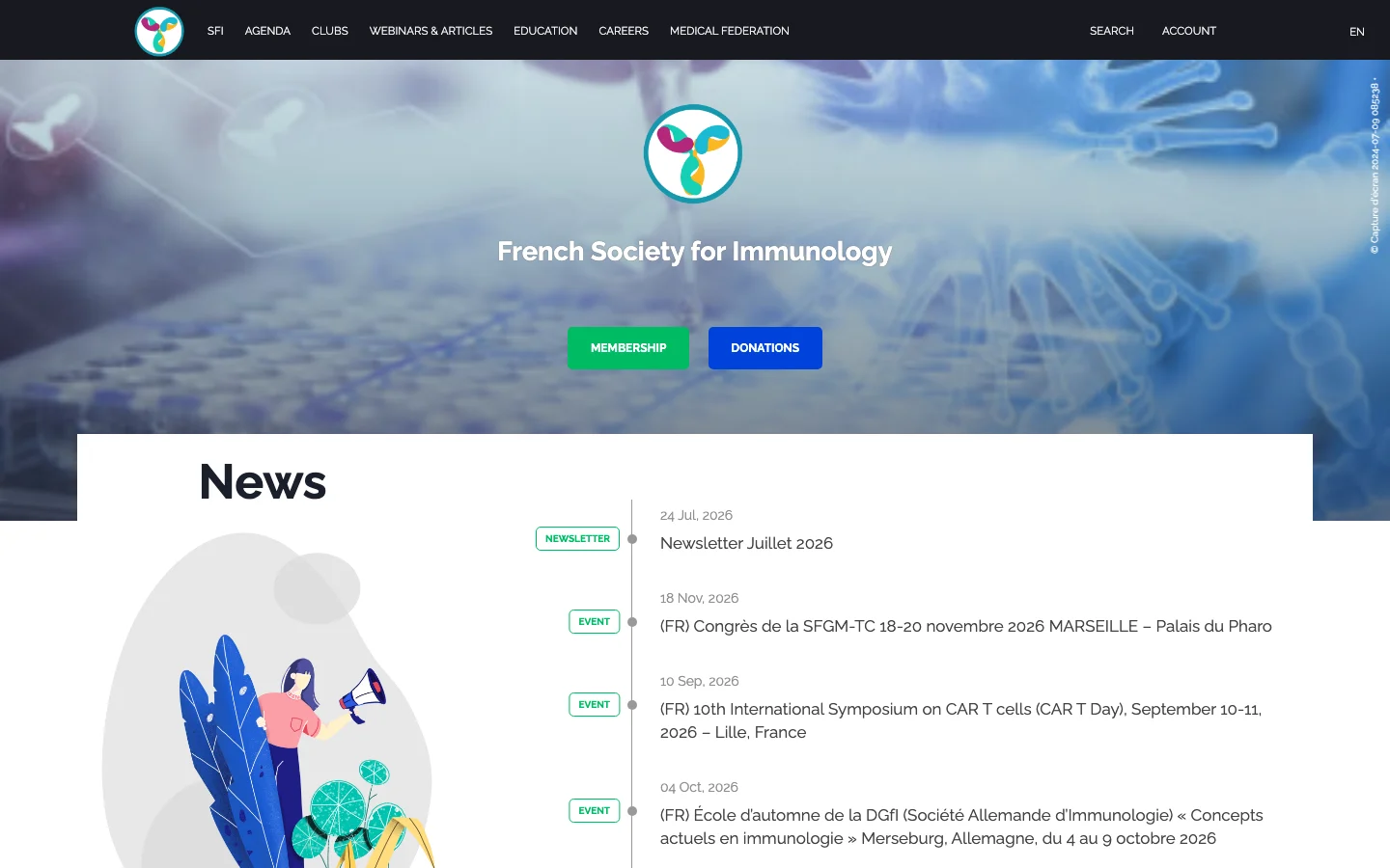 Sociedade Francesa de Imunologia — Desktop