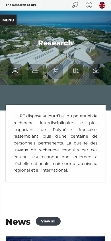 Recherche UPF — Mobile
