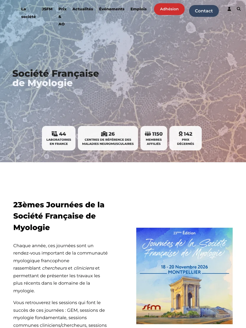 French Society of Myology — Tablet